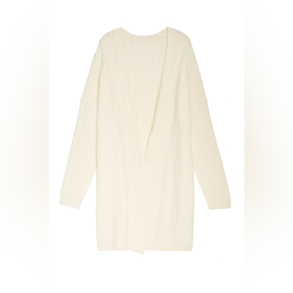 ASOS In The Style Cream Cable Knit Cardigan Sweater